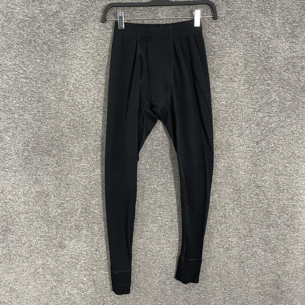 Minus33 Pants Mens XS Black Merino Wool Base Layer Long Johns Thermal 706